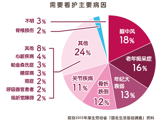 需要护理的主要原因